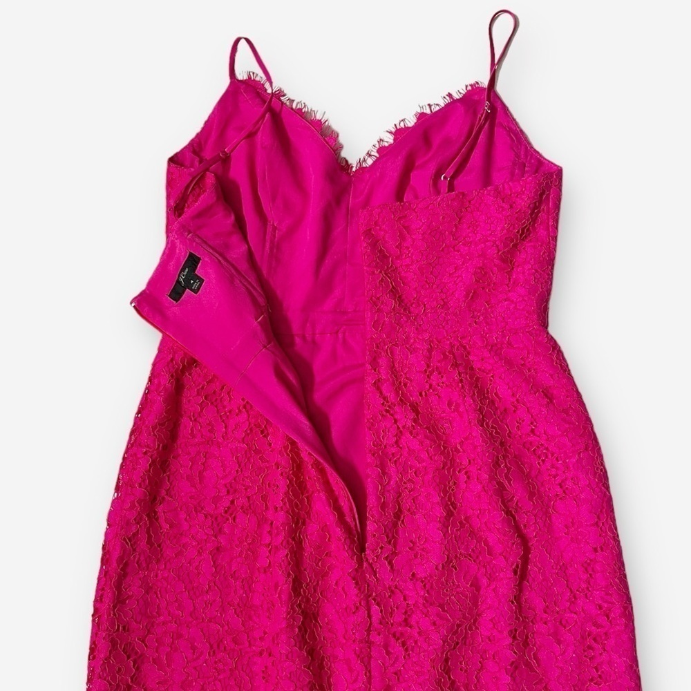 J. Crew Raspberry Lace Midi Dress - Picture 6 of 12
